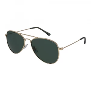 Сонцезахисні окуляри INVU Kids Зелено-золоті авіатори (K1802H)