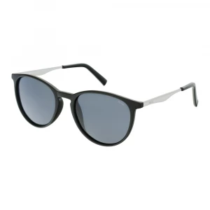 Сонцезахисні окуляри INVU Kids Чорні панто зі сріблястими дужками (K2116A)