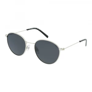 Сонцезахисні окуляри INVU Kids Круглі чорні зі сріблястою оправою (K1100A)
