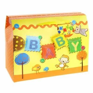 Подарочная коробка, -, 178747 Коробка-сундучок «Baby», цвет желтый