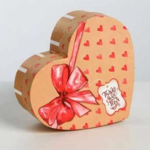 Подарочная коробка, Дарите Счастье, 3970727 Коробка‒сердечко «Только тебе»