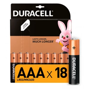 ​Батарейки алкаліновi Duracell Basic AAA LR03 (5000394107557)