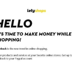 It's time to make money while shopping! With LetyShops!